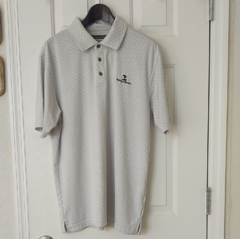 PGA Tour Gray Polo Shirt Classic Style